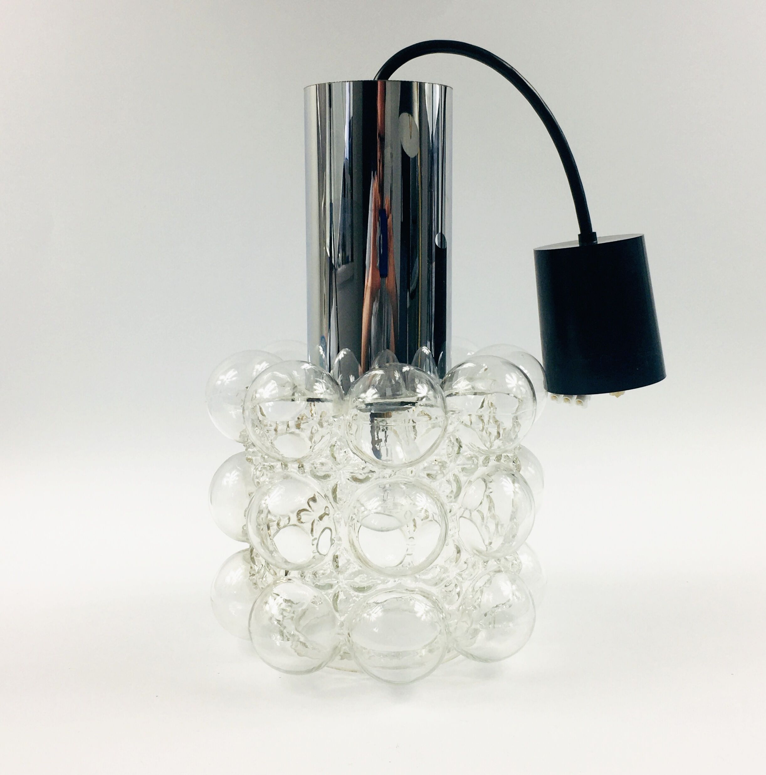 Bubble glass pendant By Helena Tynell For Limburg, Germany, 1960s