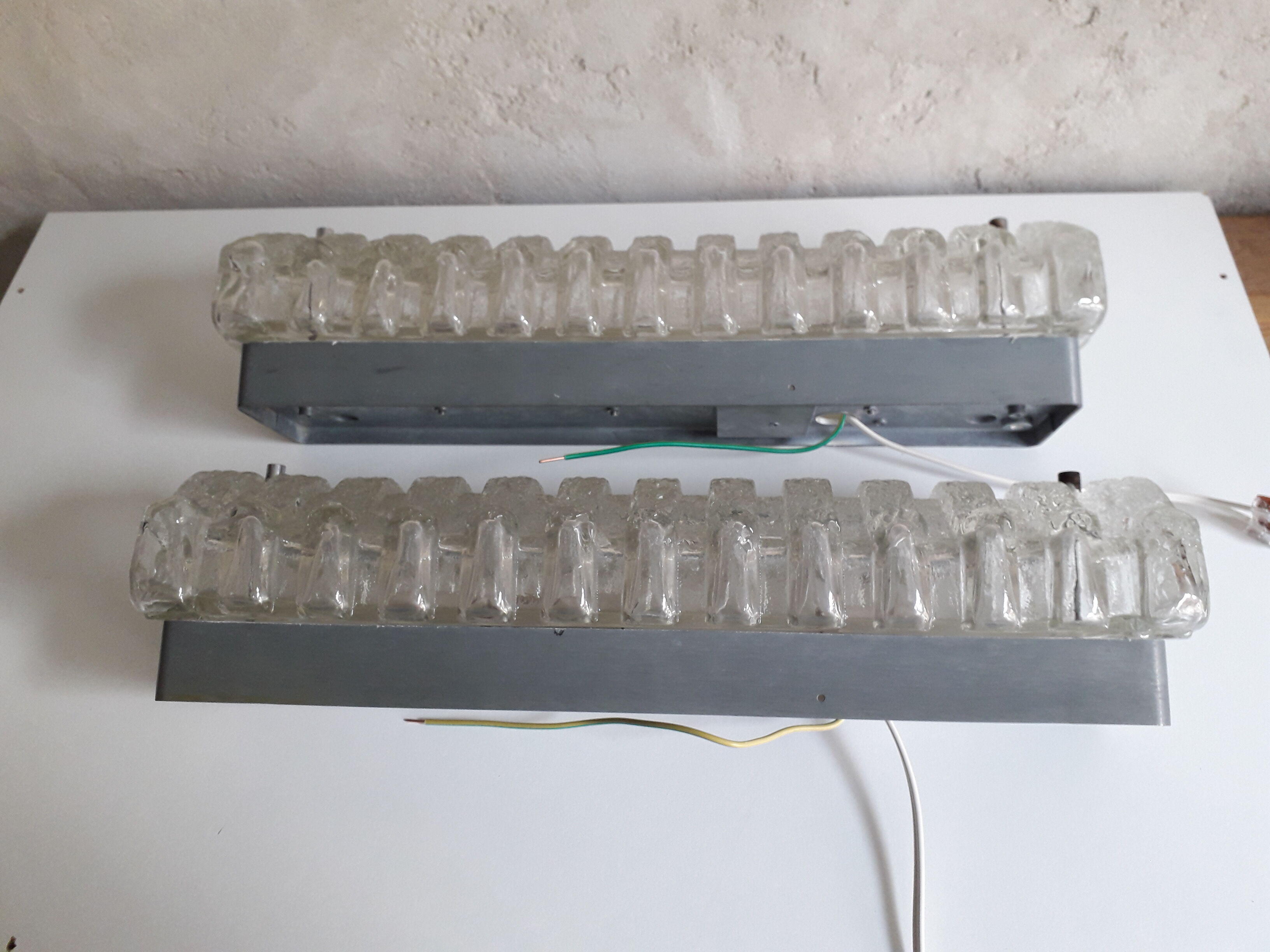 Pair of wall lamps Glashütte Limburg 70