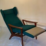 Swedish wingback lounge chair