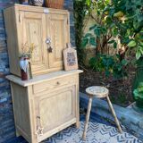 Buffet parisien compact 2 éléments sapin/hetre