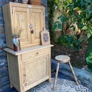 Compact Parisian buffet, 2 elements, pine/beech.
