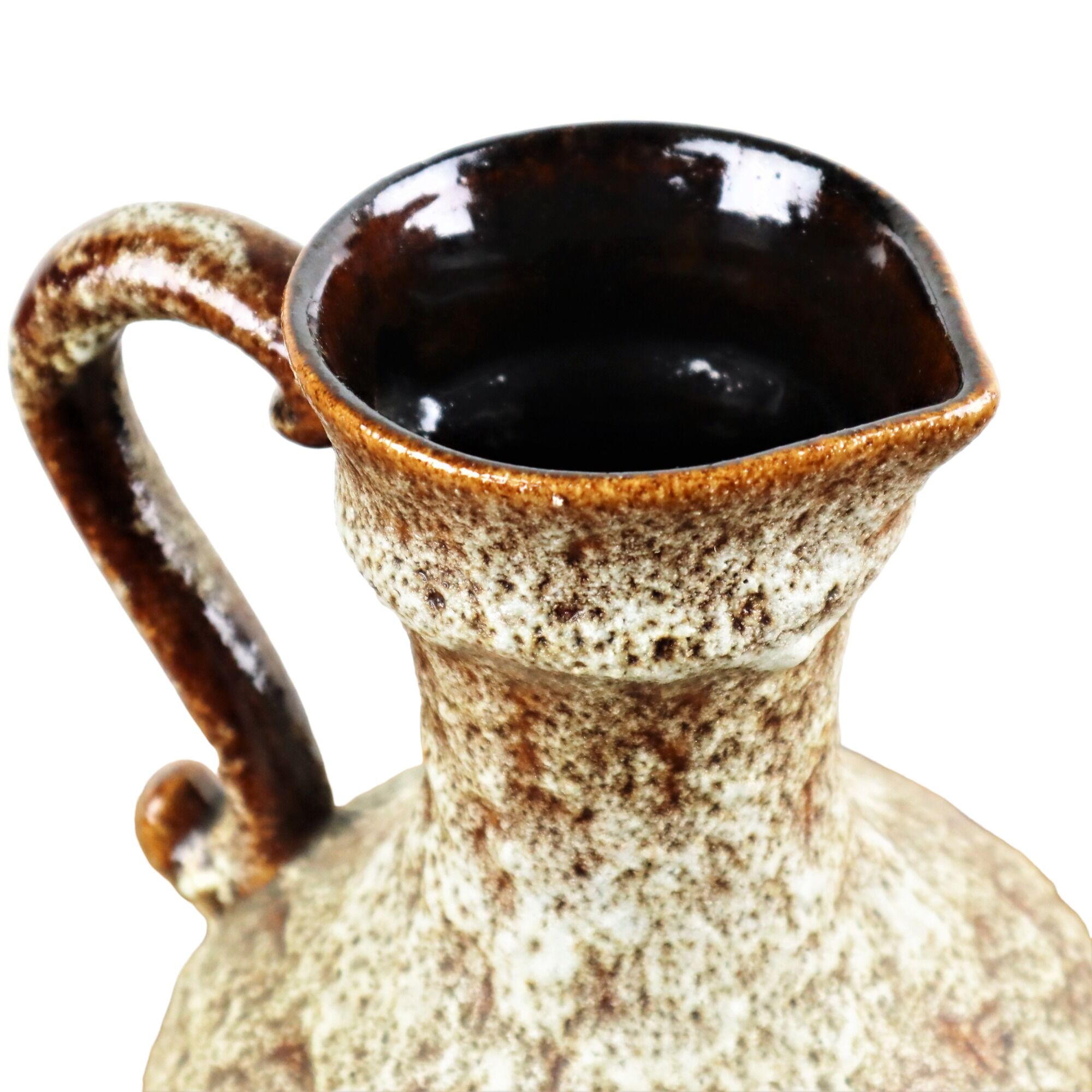 Vase Fat Lava West Germany Stein Keramik Vintage Pottery 28cm
