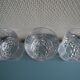 3 verres whisky cristal Vannes service vintage french crystal glasses