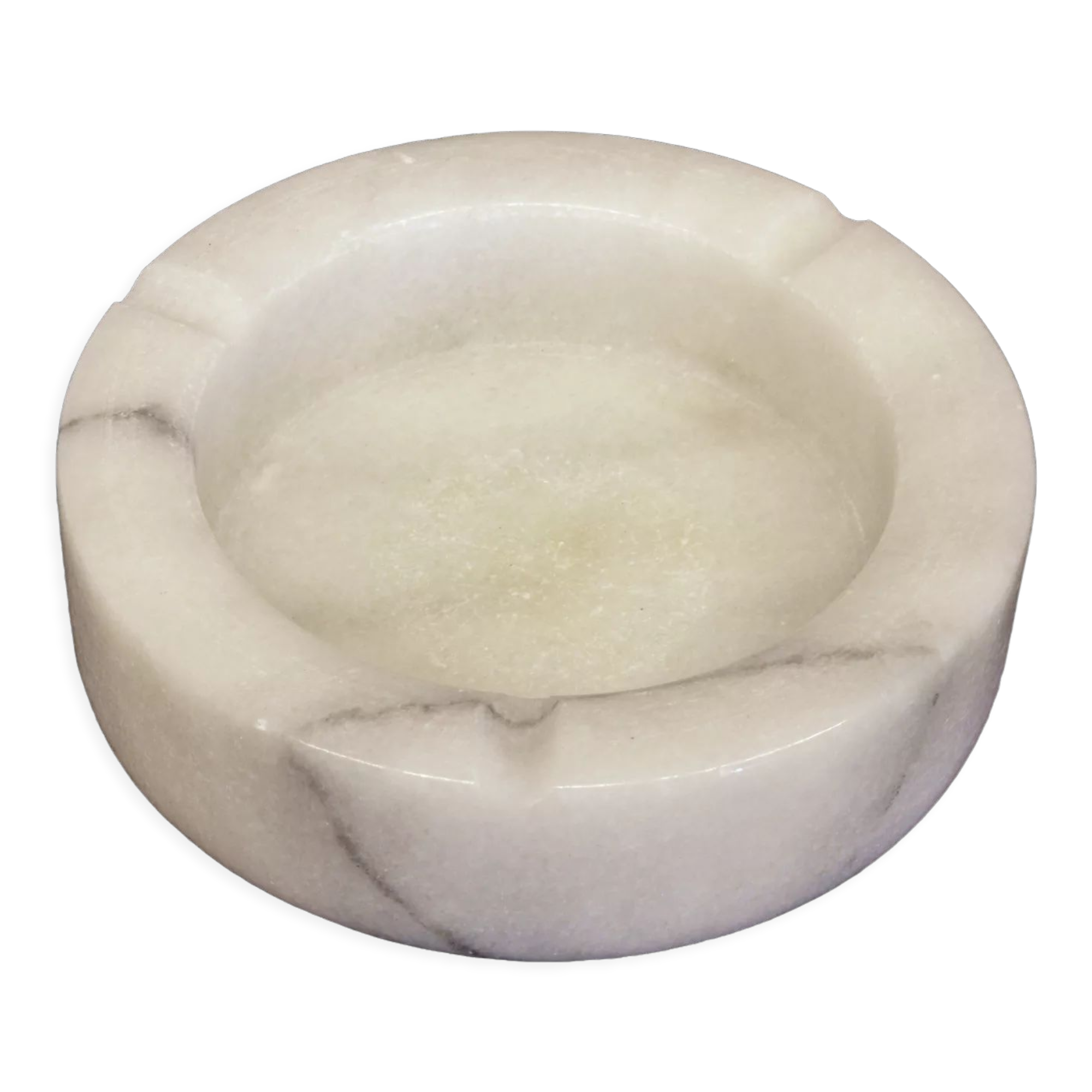Italian ashtray in Carrara marble