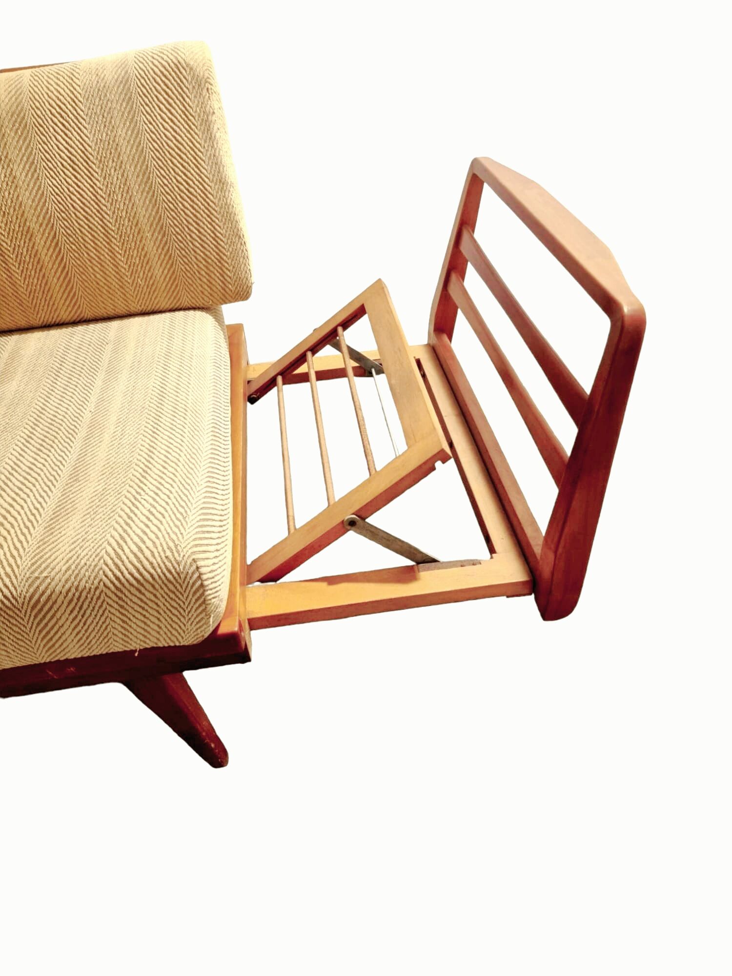 Vintage convertible Knoll Antimott corner sofa, daybed, 1960s