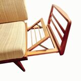 Vintage convertible Knoll Antimott corner sofa, daybed, 1960s