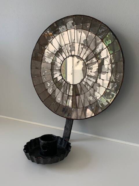 Venetian wall candle holder