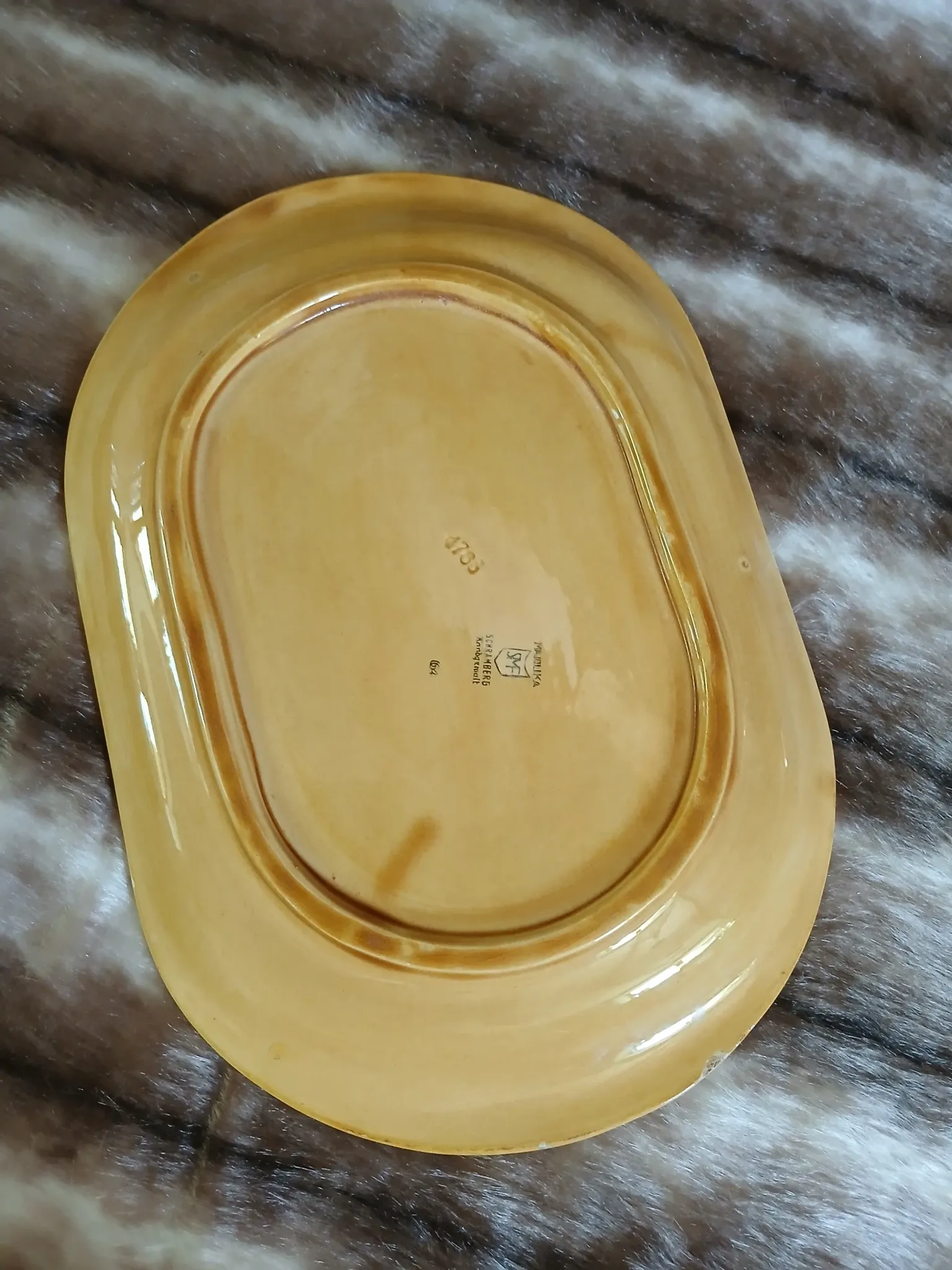 Old slipware plate