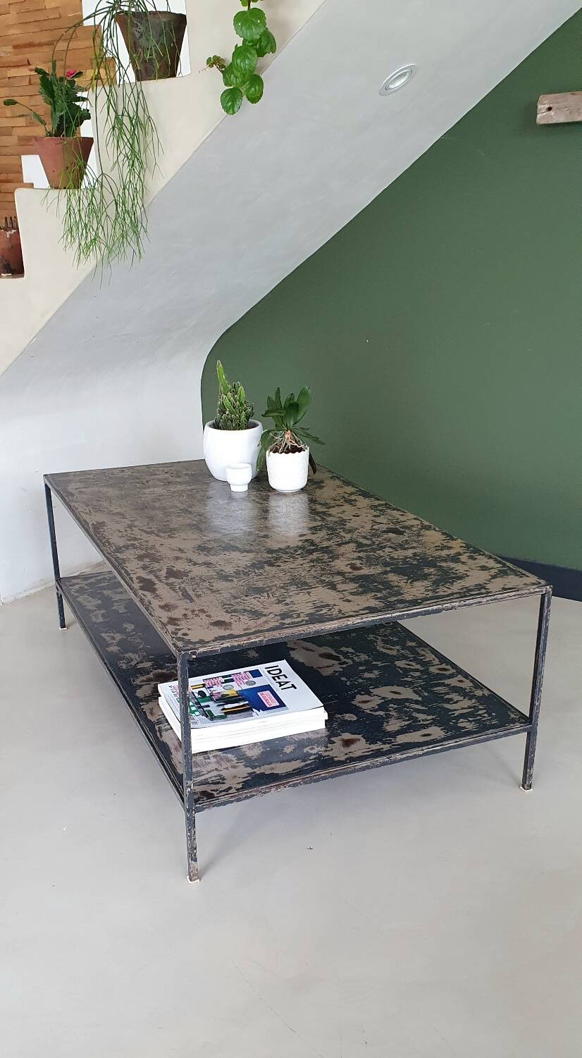 Industrial coffee table