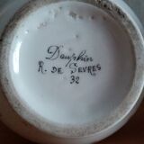 Pair of church vases, signed Dauphin rue de Sèvres