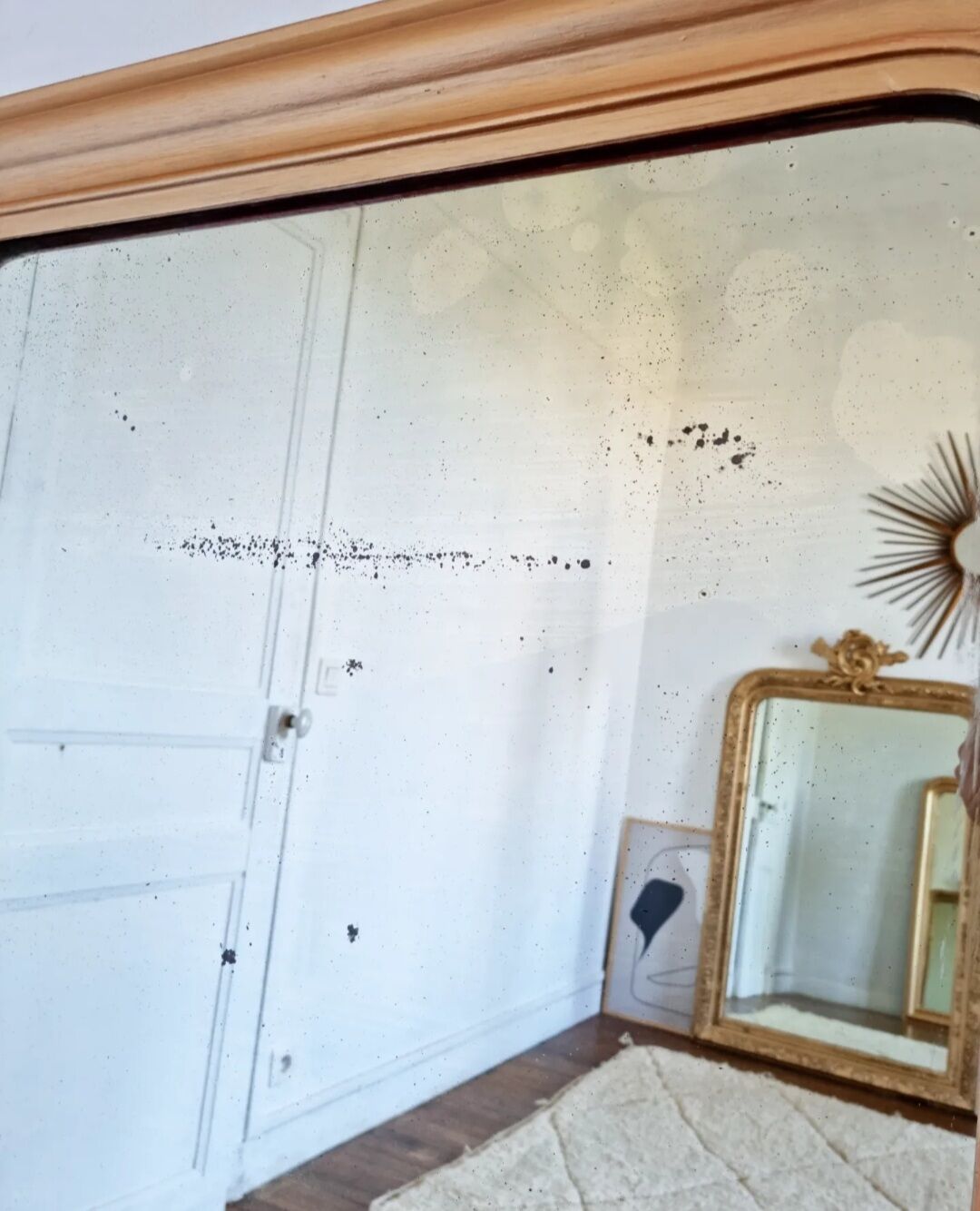 Old mirror Louis Philippe