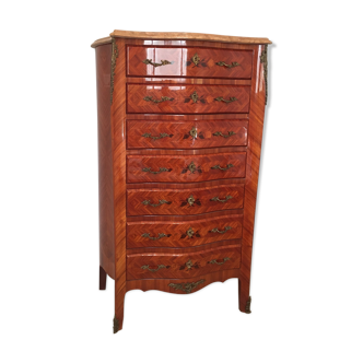 Semainier in marquetry