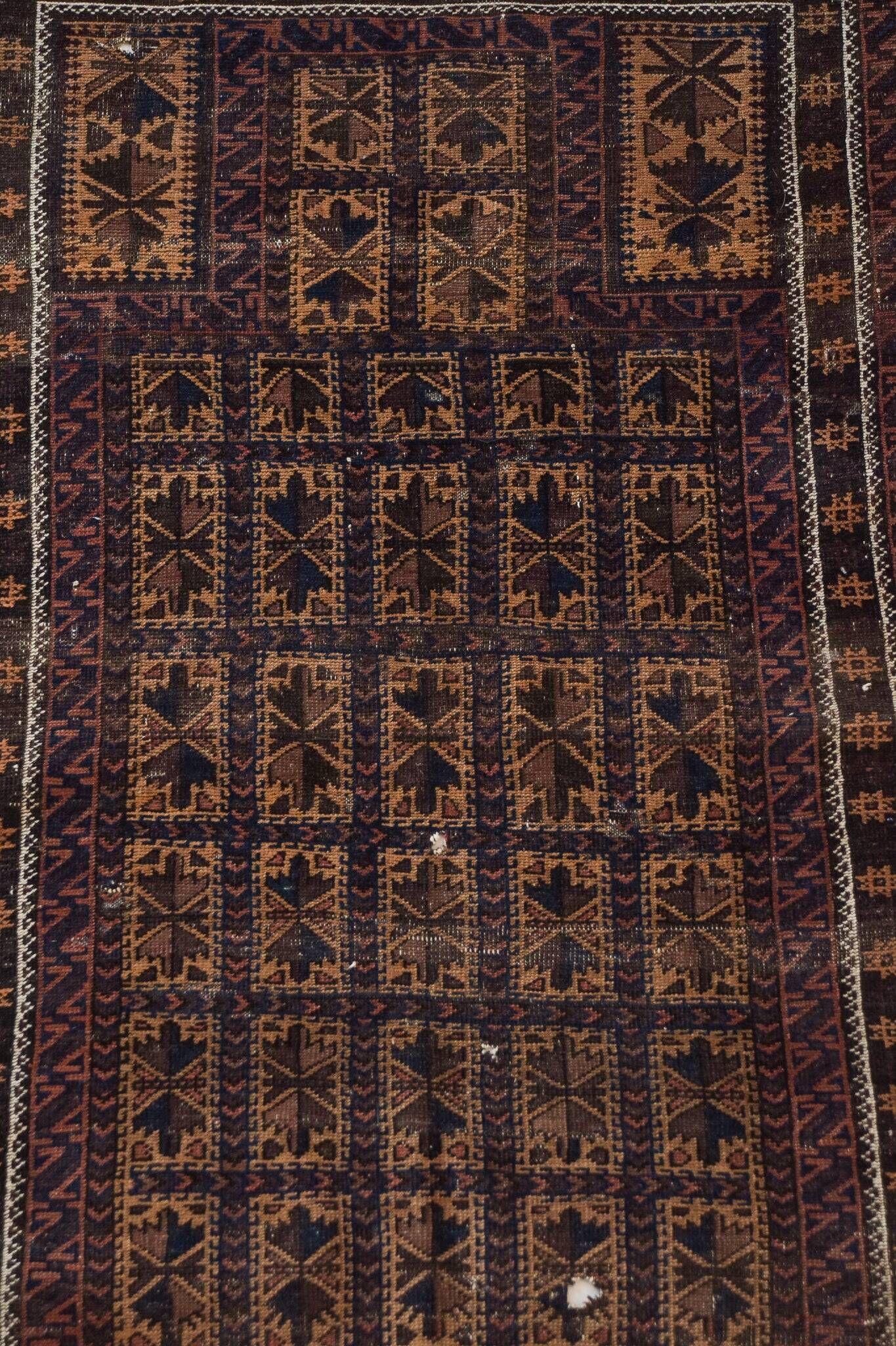 Baloutche antique - Tapis de prière tissé à la main