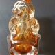 Amber glass vase design Jan Beranek vintage