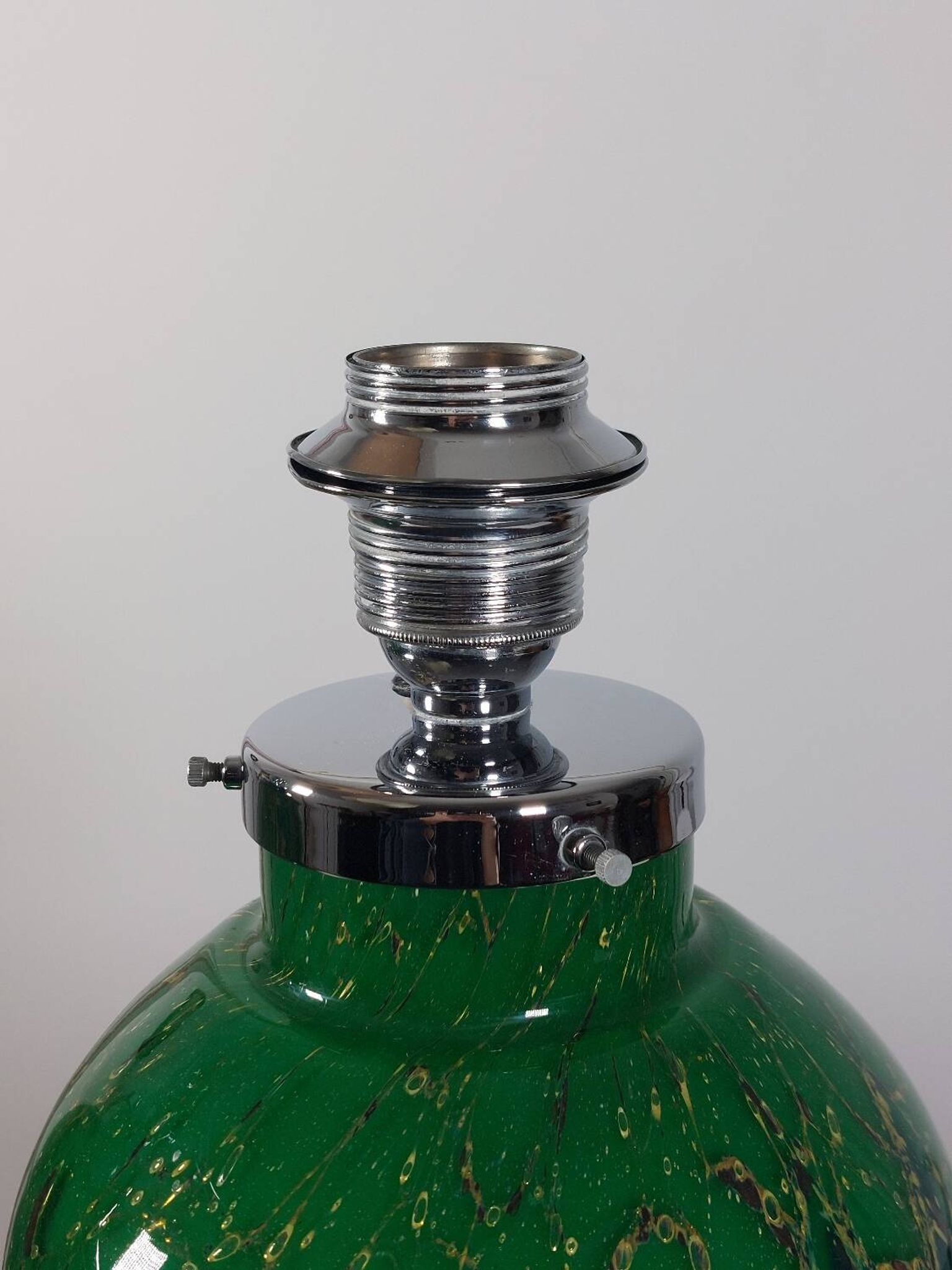Pair of chrome glass table lamps Ikora WMF Art Deco Karl Wiedmann 1930