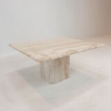 Italian travertine coffee table, 1980's