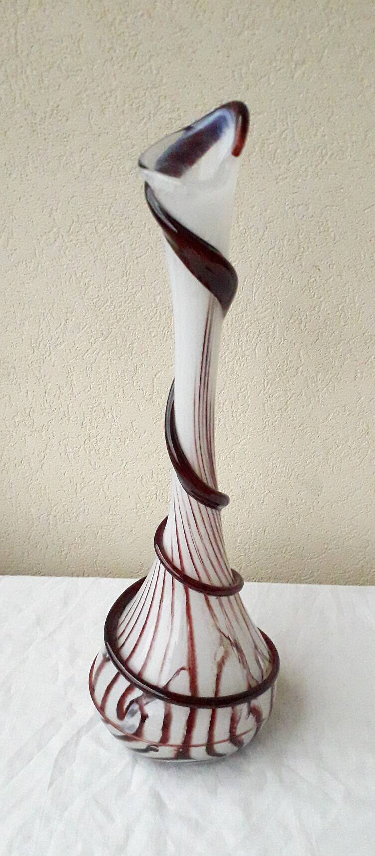 Vase soliflore en verre Diverchy