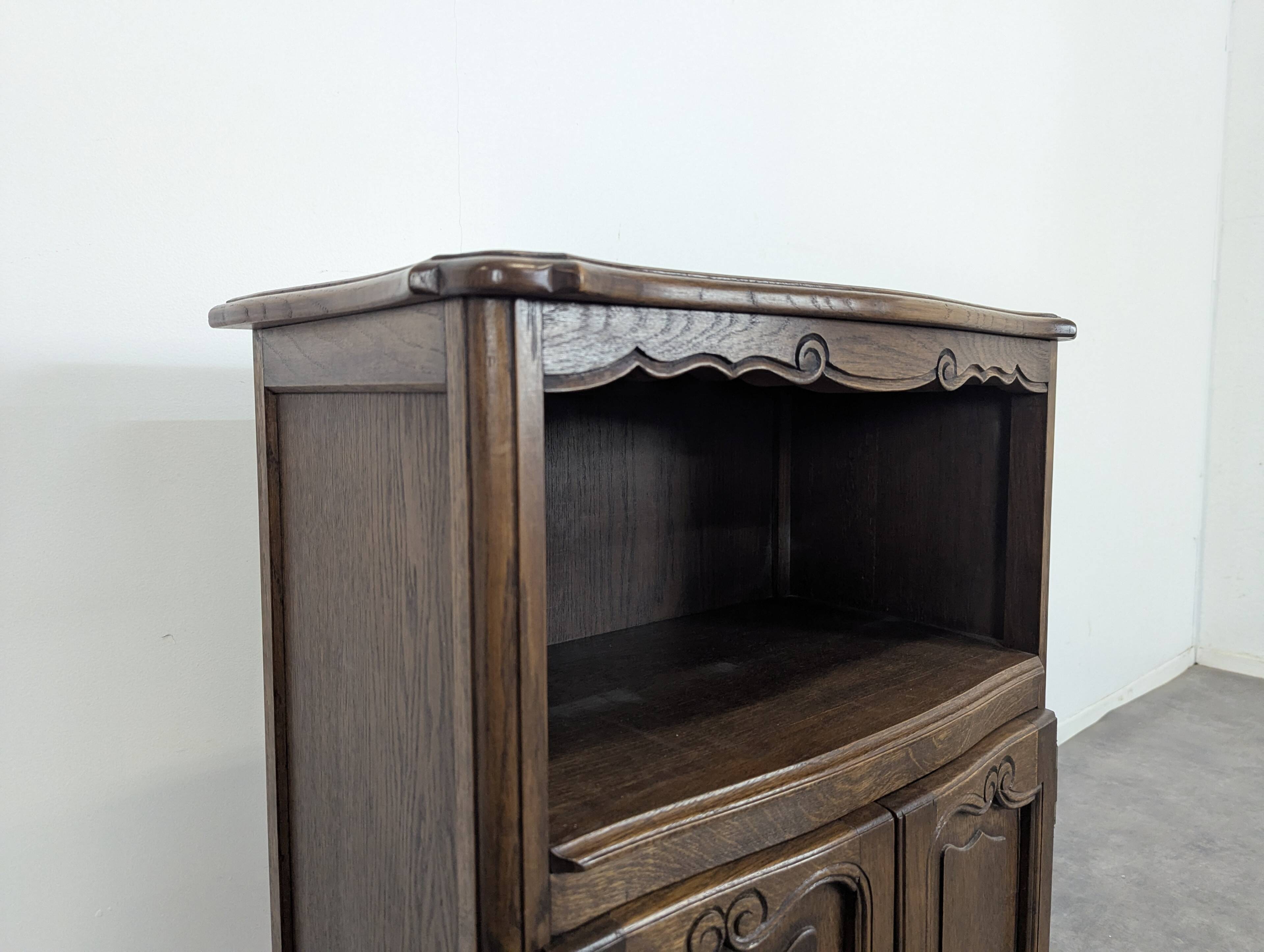 Rustic oak bookcase