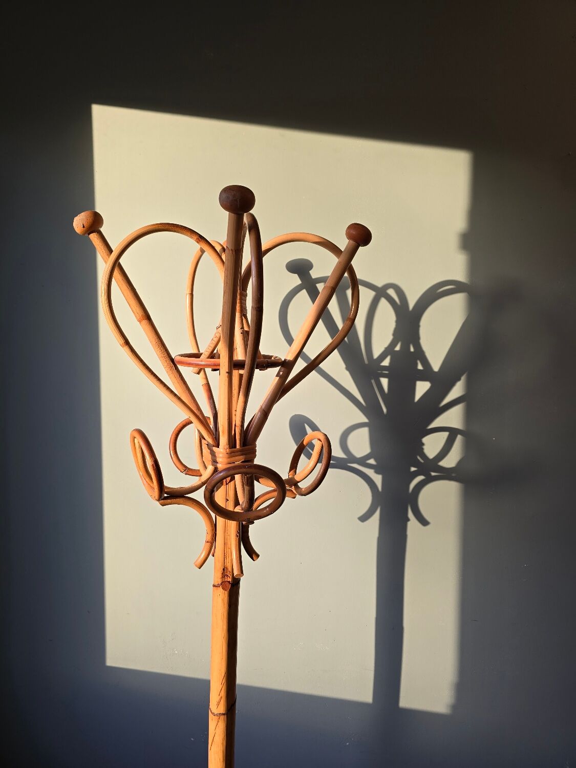 1960 bamboo coat rack