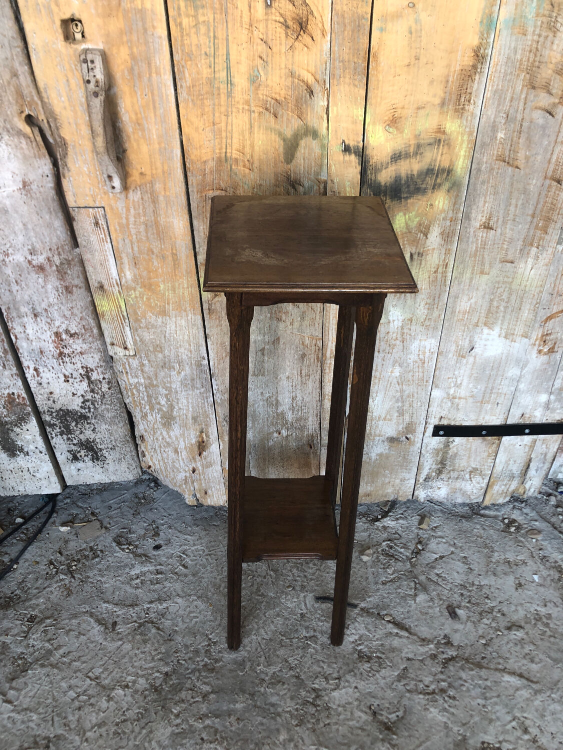 Sellette porte pot bois vintage