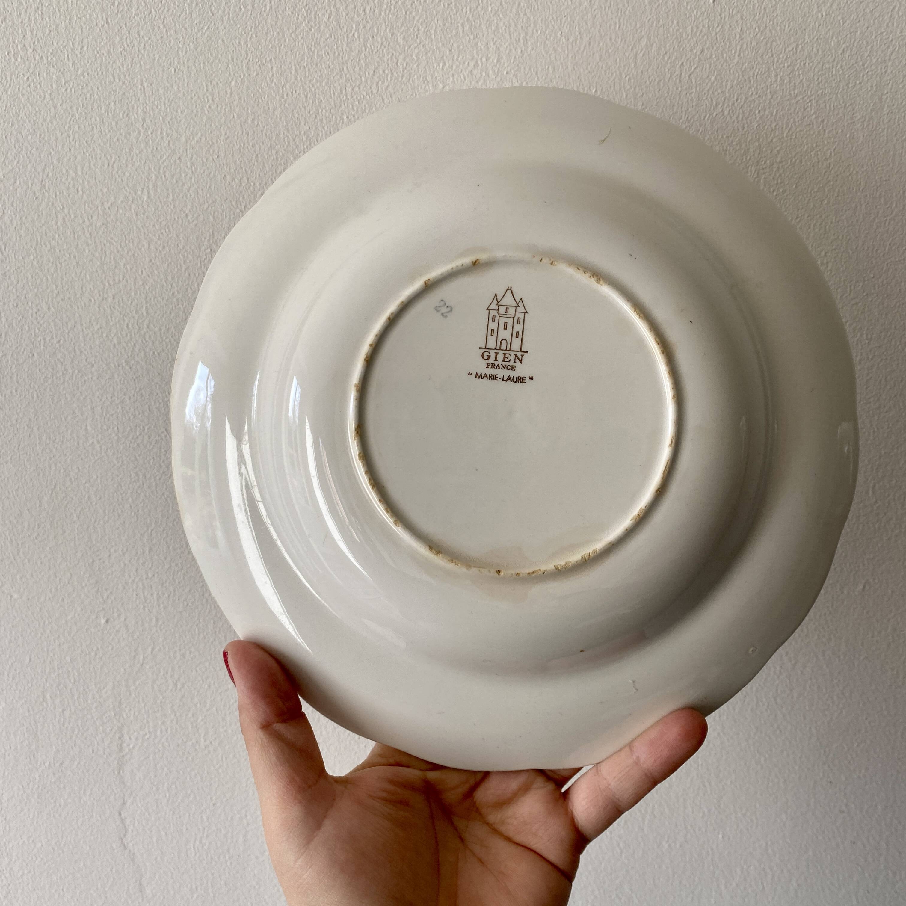 Set of 6 vintage soup plates model Marie-Laure de Gien