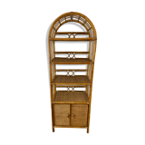 Bamboo rattan and wicker shelf