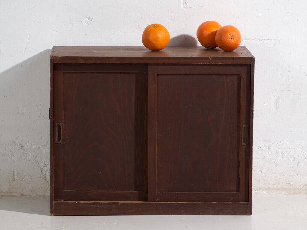 Small antique Japanese cabinet with sliding doors – Showa period (c. 1926-1945) #47