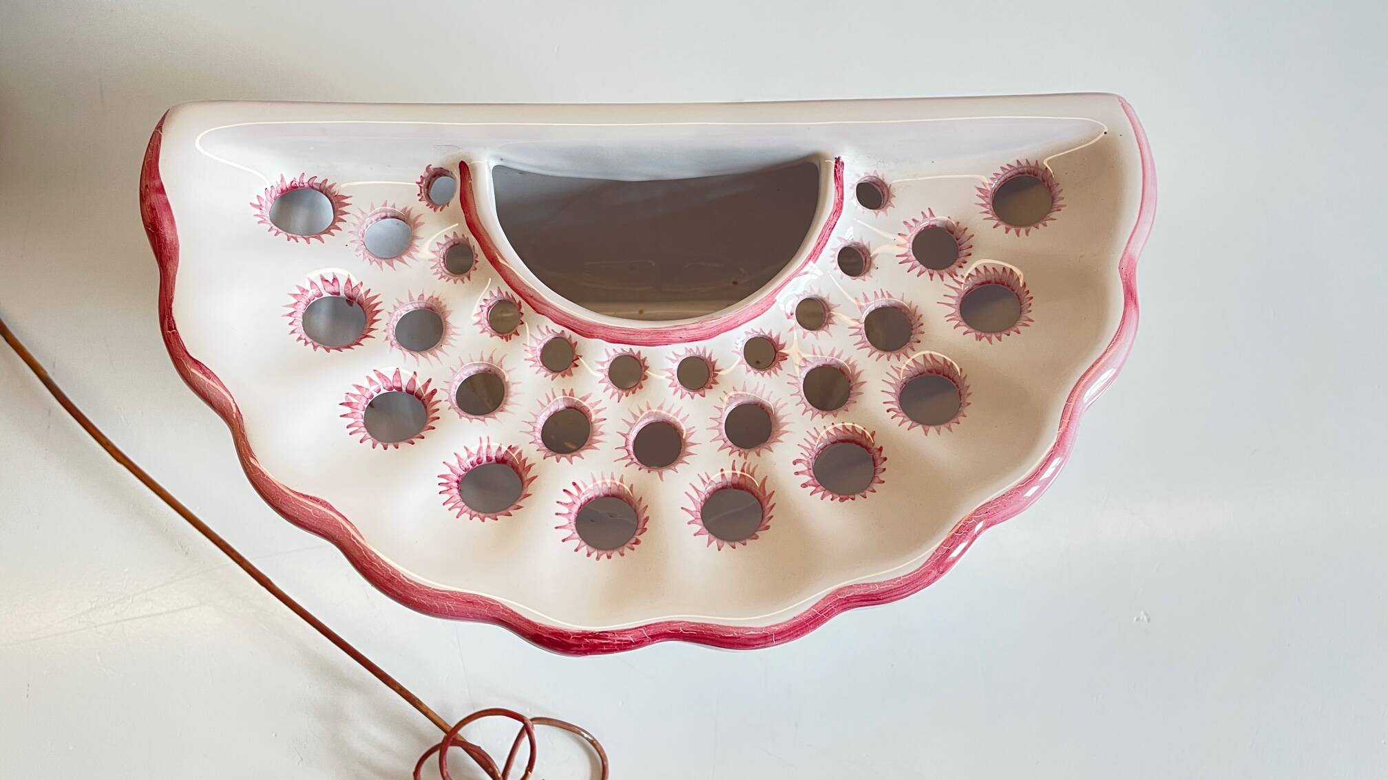 Wall-mounted flower stand, Segries Workshops, Moustiers, France