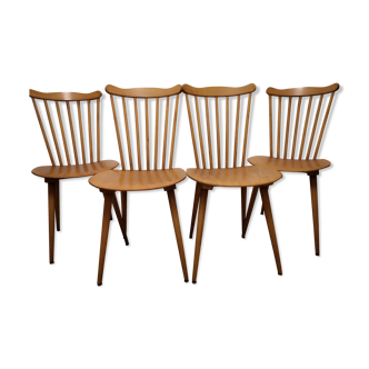 Lot de 4 chaises de bistrot Baumann
