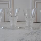 Set of 4 crystal glasses 40s
