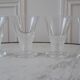 Set of 4 crystal glasses 40s