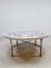 Vintage round mosaic coffee table