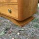 Art Deco chest of drawers with 4 drawers in light wood