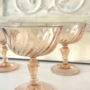 Champagne glasses – Vintage French Glass Set of 4