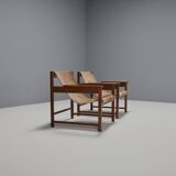 Pair of ‘Lia’ Armchairs by Sérgio Rodrigues, Brazil, 1962, Jacaranda and Cowhide
