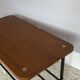 Vintage 50s design wood and metal coffee table