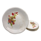 Gien - Riviera model, 6 dessert plates with serving dish.