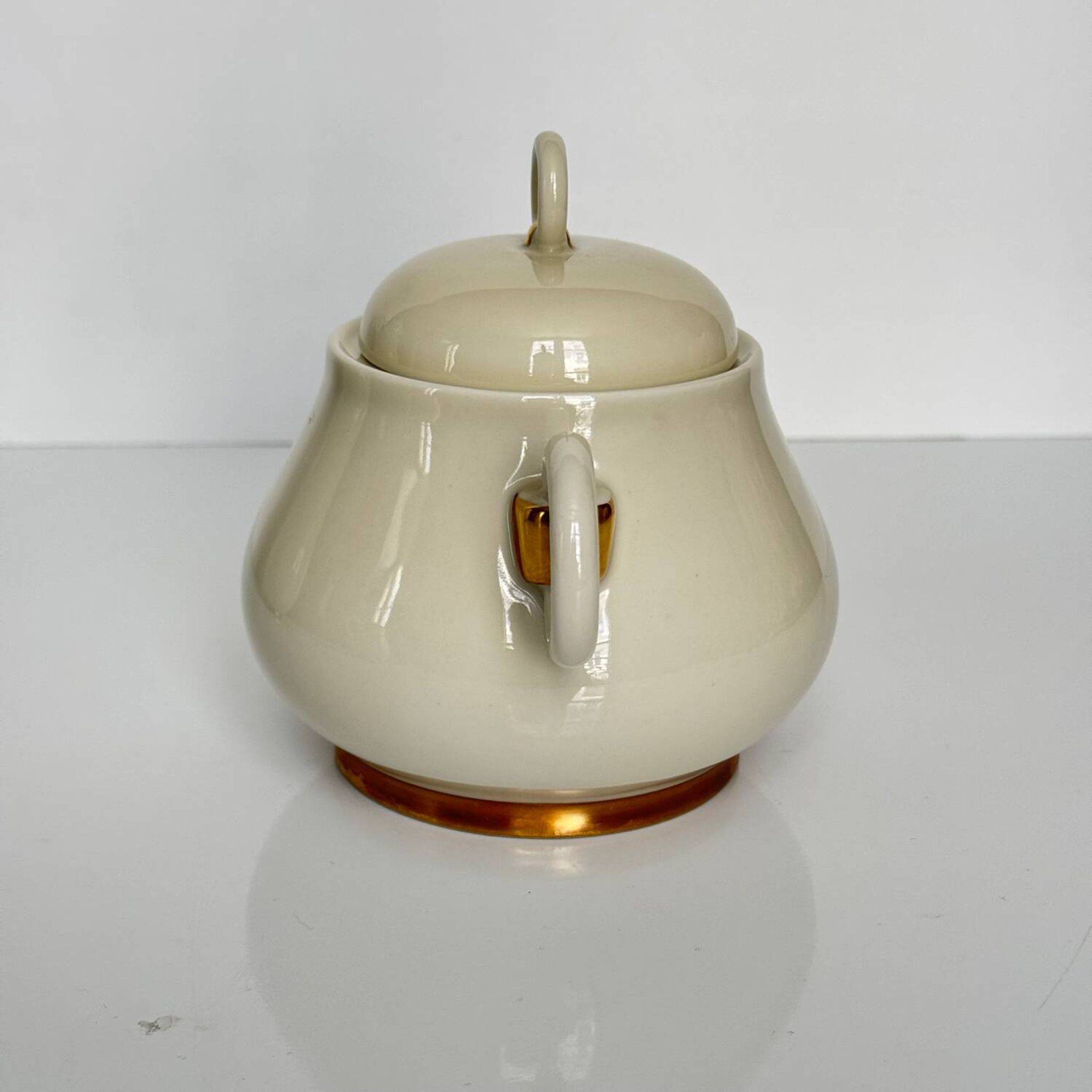 Art Deco style coffee and tea service, Ruhlmann model, Maison Vignaud, Limoges