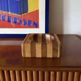 Mid-century wood ashtray / bowl, Italy ca. 1970