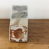 Vintage vase in sandstone, signed