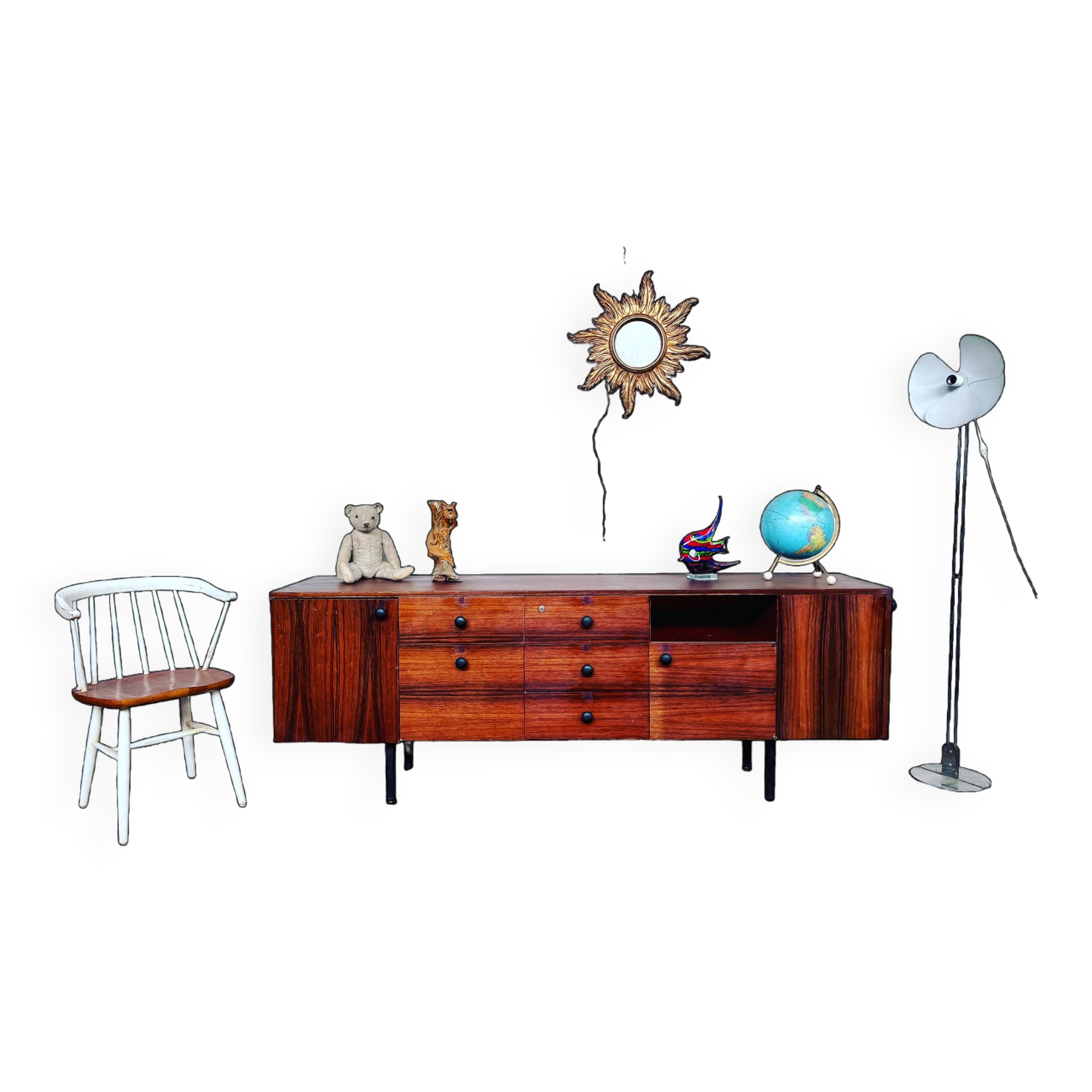 Vintage sideboard TV/hifi cabinet in rosewood 1960s