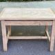 Renovated farmhouse table desk in oak, 110cm from the 1920s.
