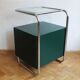 Bauhaus Style Tubular Steel Bedside Cabinet, Czechoslovakia 1940s