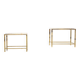 Brass structure side tables 1970 France circa 1970