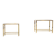 Brass structure side tables 1970 France circa 1970