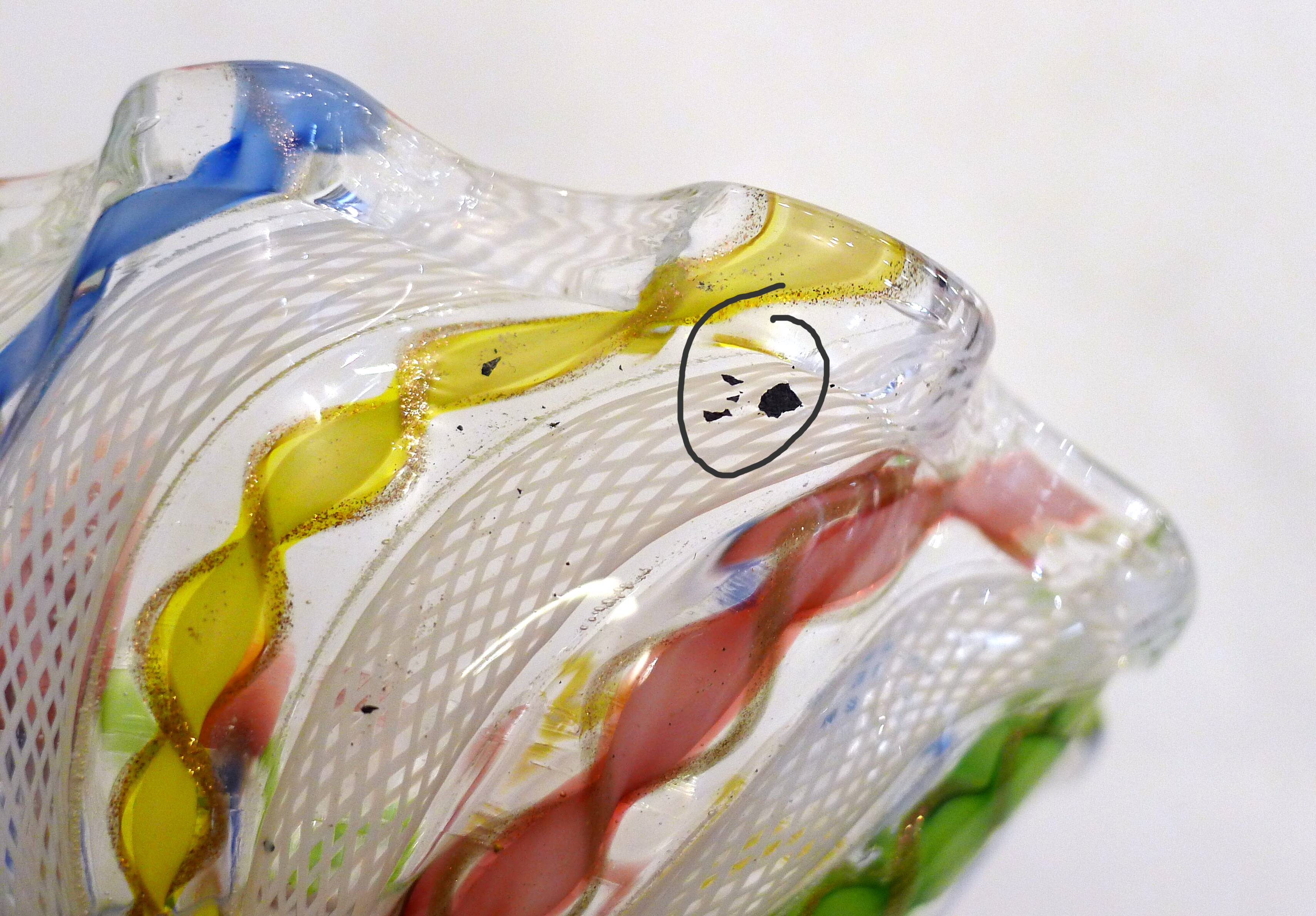 Small tangy glass bowl from Murano, 1960s.