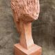 Buste de femme en terre cuite