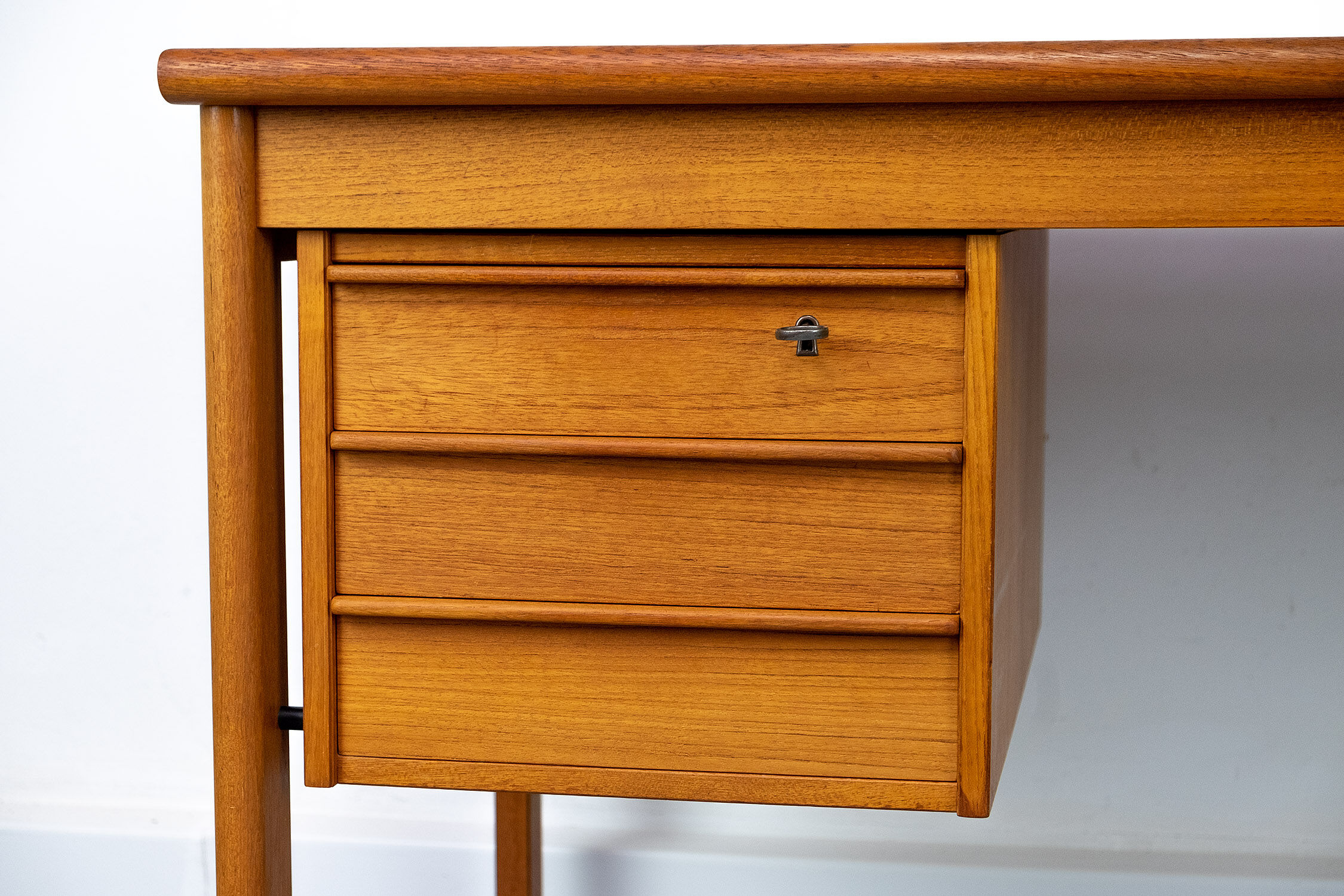 Teak Desk with movable table top by Løvig, 1960s