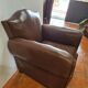 Fauteuil club vintage  en cuir
