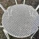 Paire de fauteuils de jardin 1900 en fer forgé
